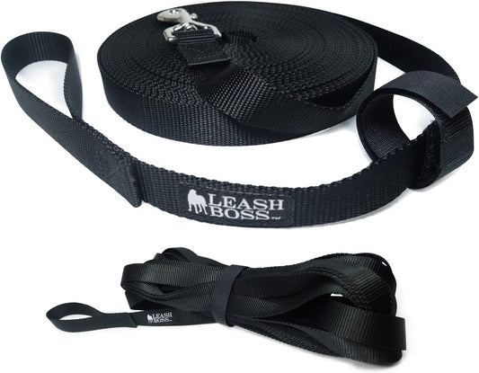 Extra Long Dog Leash - Long Lead Leash for Dog Training - Recall Leash for Dogs Outside